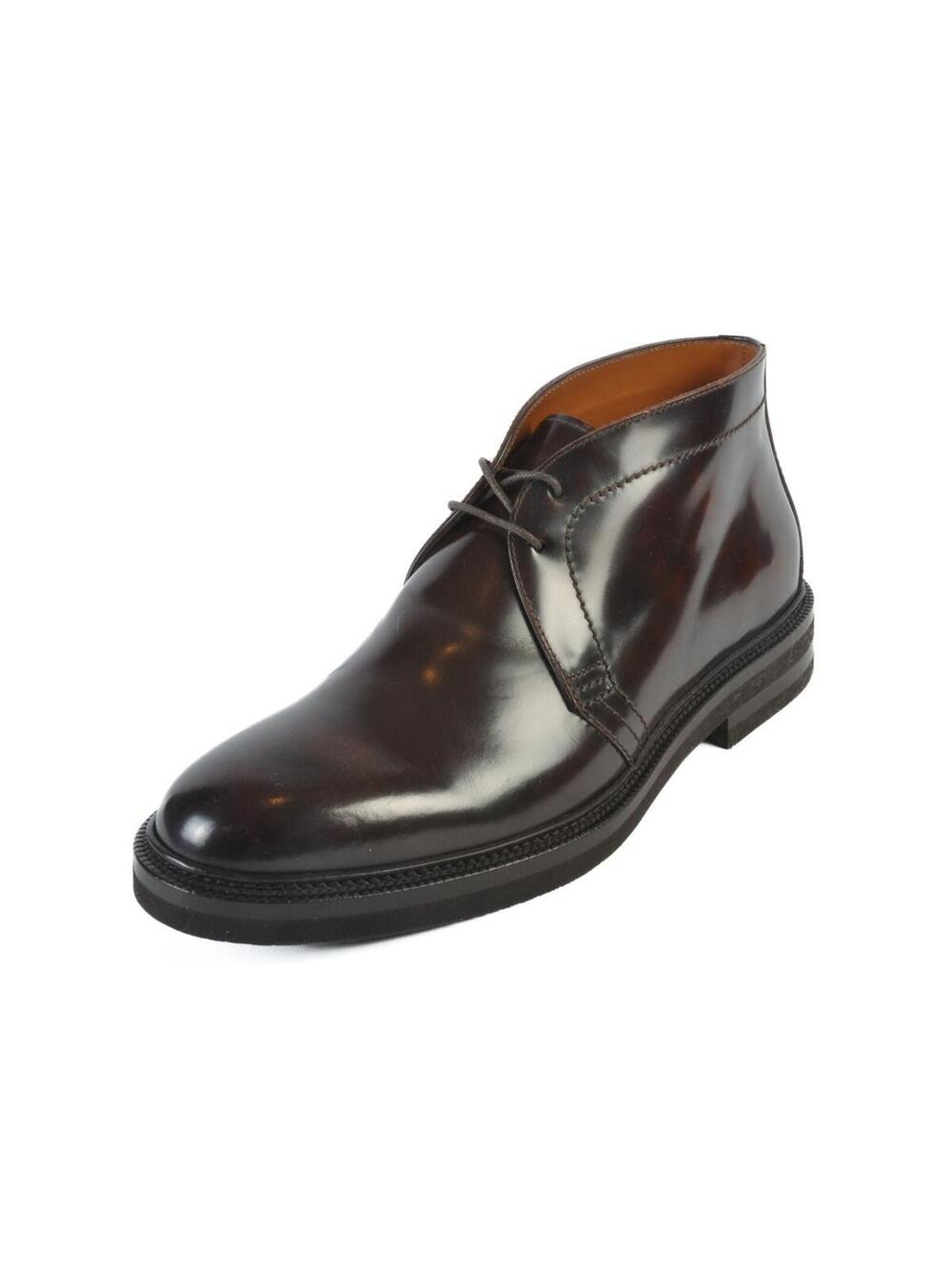 Brunello Cucinelli NIB Brown Leather Chukka Boots 11 38552